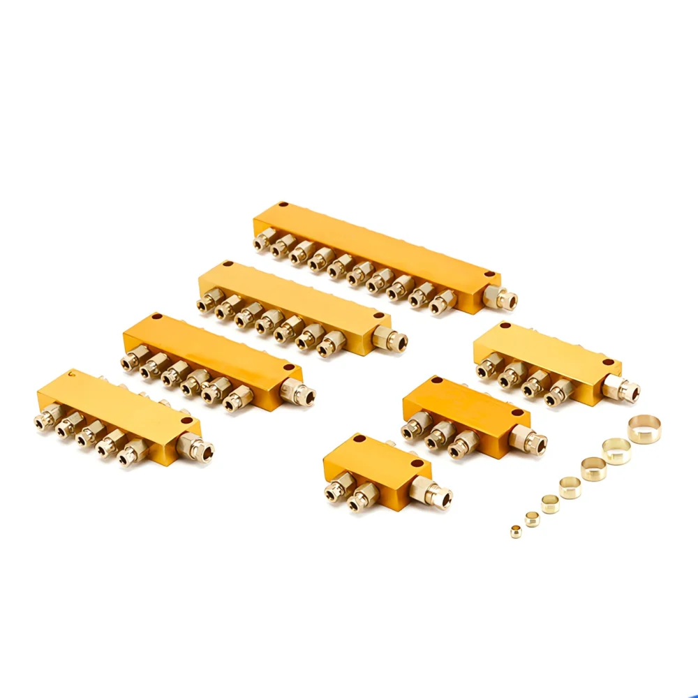 Adjustable Oil Distributors 6mm Input-6mm Output / 2-12 Output
