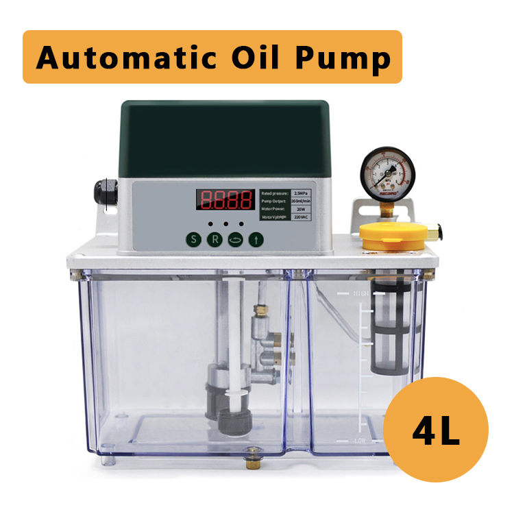 Automatic Lubrication Oil Pump – 4L Oil Pump with Digital Control for CNC & Industrial Machinery