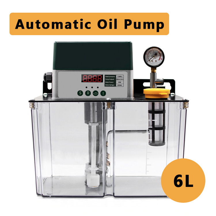 Automatic Lubrication Oil Pump – 6L Oil Pump with Digital Control for CNC & Industrial Machinery