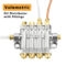 Volumetrc oil distributors with fittings