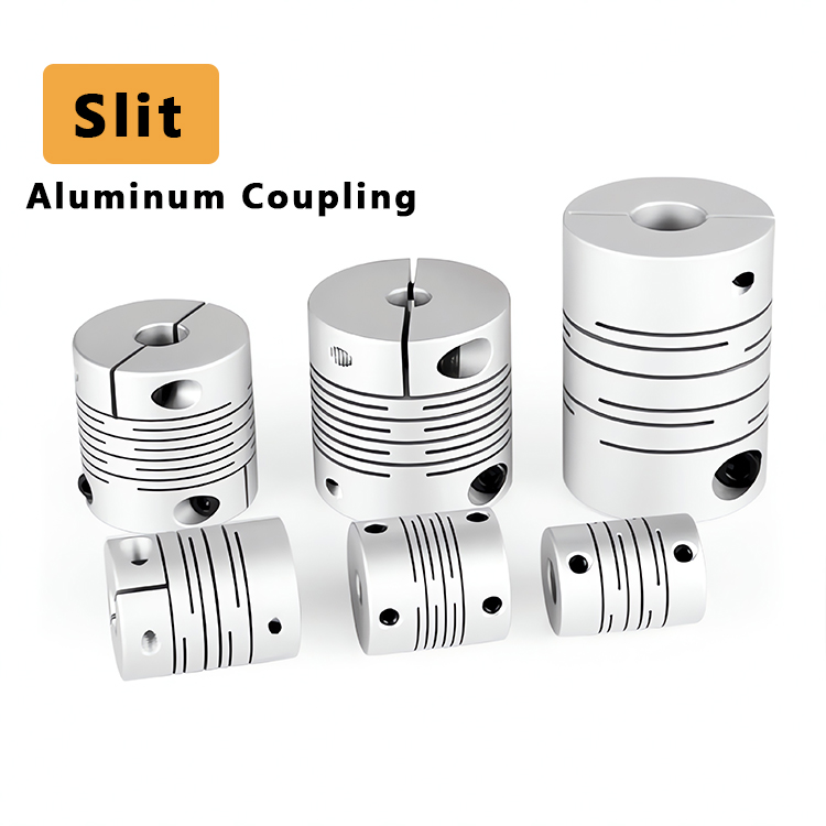 Aluminum Parallel Slit Coupling – High Torque Beam Shaft Coupler for Precision Servo Motors & Stepper Systems