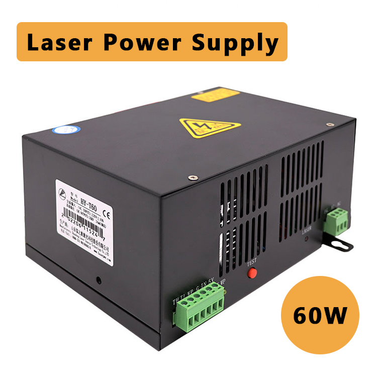 LASERPOWER HY-T60 60W CO2 Laser Power Supply – Fast Response for Laser Engraver Cutter