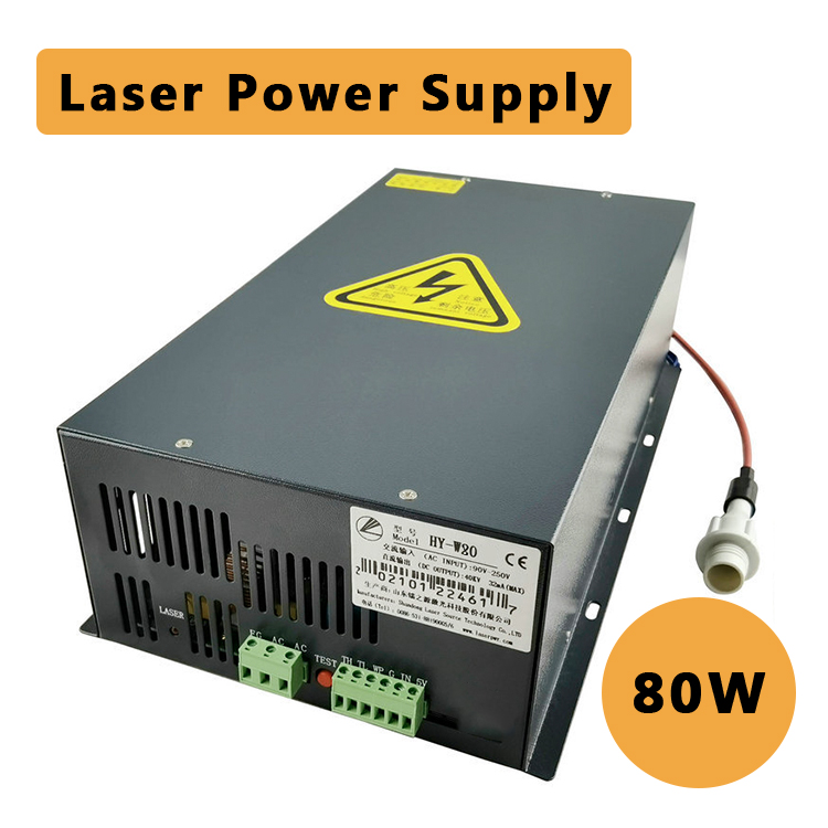 LASERPOWER HY-T80 80W CO2 Laser Power Supply – Fast Response for Laser Engraver Cutter