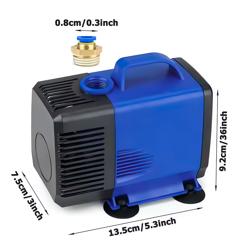 water pump sizes
