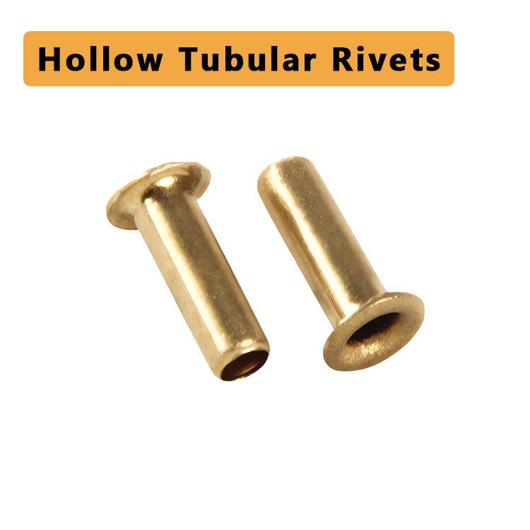 Brass Hollow Tubular Rivets – Compression Fitting Sleeves for Oil Lines