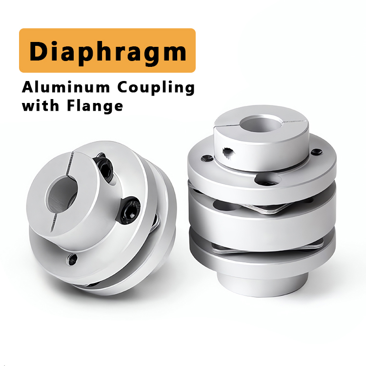 Aluminum Flange Diaphragm Coupling – High Precision Disc Coupling with Flange Mount for Robotics & Automation