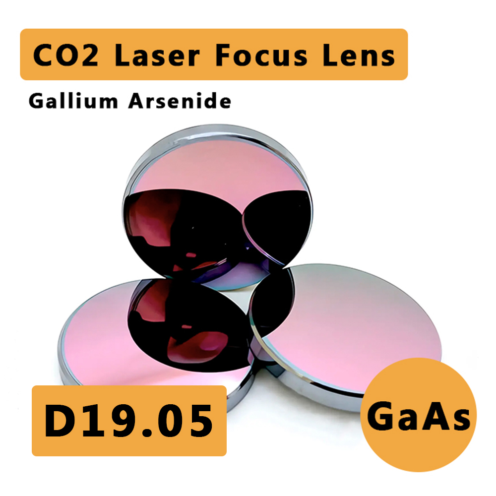 Cloudray GaAs D19.05 CO2 Laser Focus Lens – Heavy Duty – Durable & Scratch Resistant Gallium Arsenide