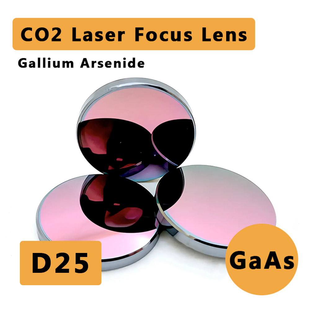 Cloudray GaAs D25 CO2 Laser Focus Lens – Heavy Duty – Durable & Scratch Resistant Gallium Arsenide