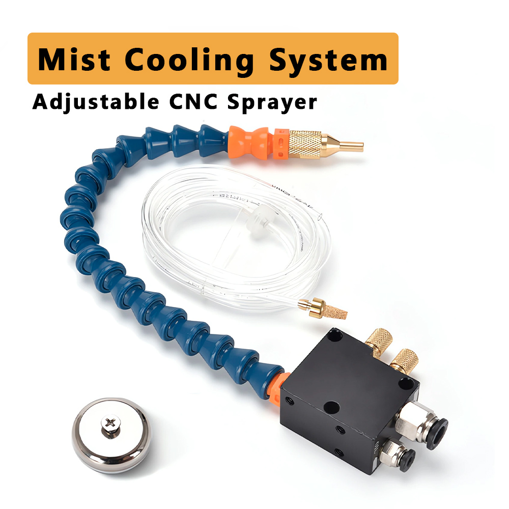 CNC Mist Coolant Lubrication Sprayer for Metal Cutting - Adjustable Cooling System